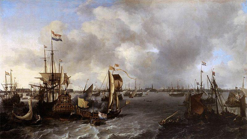 Ludolf Bakhuizen View of Amsterdam with Ships on the Ij France oil painting art